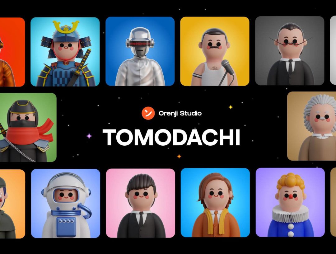 200+款独特卡通创意世界职业人物头像3D插图图标Icons设计素材包 Tomodachi - 3D Avatar Library by Orenji_img_1