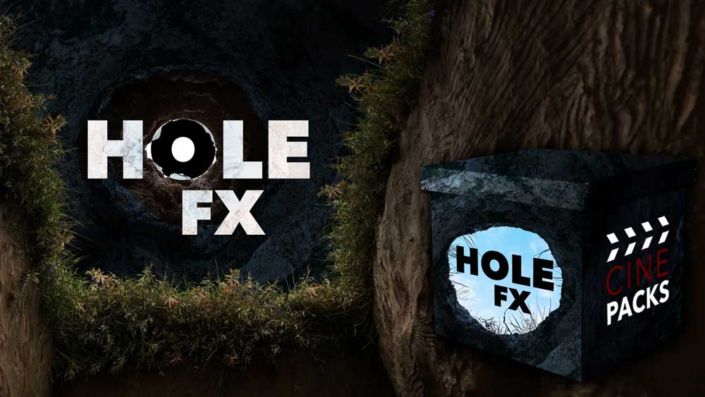 9组嘻哈电音圆形纸箱打孔叠加转场过渡特效视频包 CinePacks - Hole FX_img_2