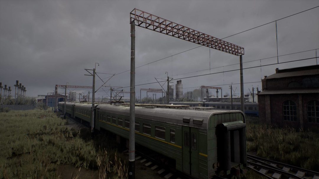 UE素材 后苏联火车站环境火车建筑物道具 Train yard unrealengine_img_3