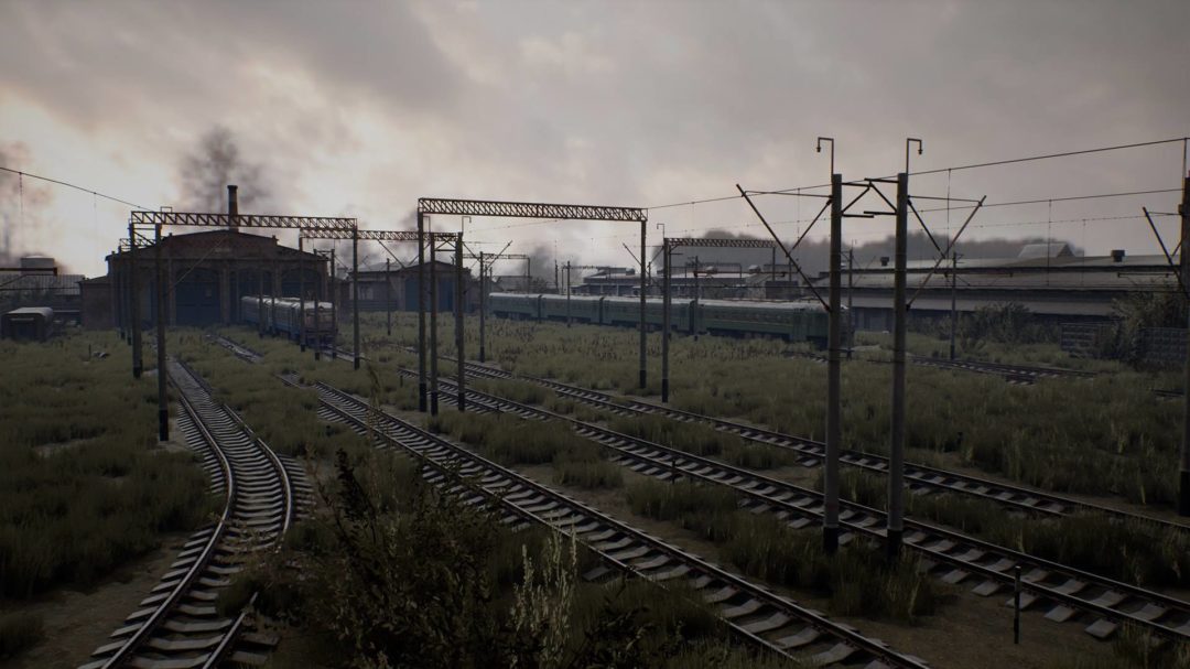 UE素材 后苏联火车站环境火车建筑物道具 Train yard unrealengine_img_3