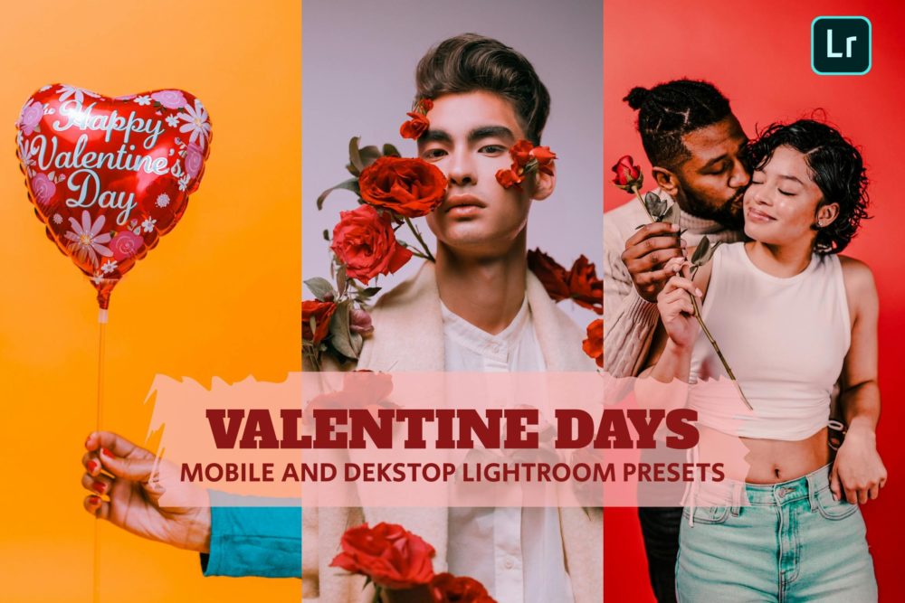 7组情人节博主旅行摄影照片调色LR预设包 Valentine Days Lightroom Presets Dekstop Mobile_img_2