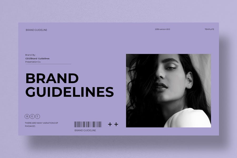 时尚企业营销策划演示文稿设计ppt模版 Brand Guidelines Presentation Template_img_3