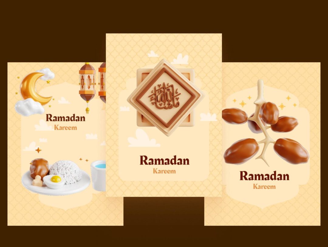 30款伊斯兰穆斯林斋月节APP界面设计3D插图图标Icons素材合集 Ramadan Kareem 3D Icon Set_img_3