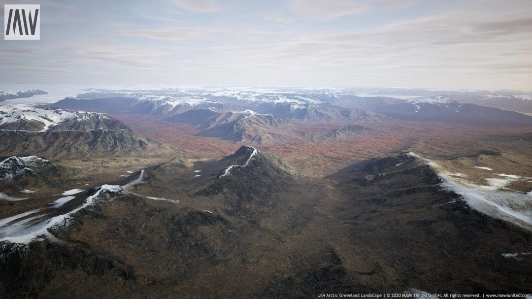 UE素材 北极格陵兰岛冰川山地河流景观3D模型 Arctic Greenland Landscape unrealengine_img_3