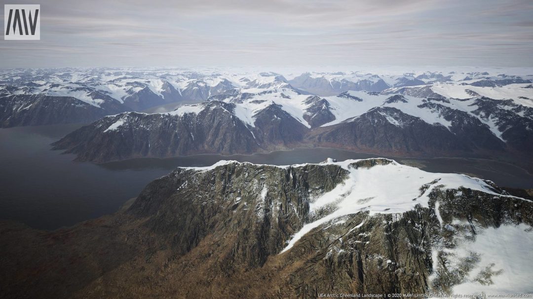 UE素材 北极格陵兰岛冰川山地河流景观3D模型 Arctic Greenland Landscape unrealengine_img_3