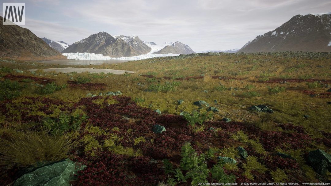 UE素材 北极格陵兰岛冰川山地河流景观3D模型 Arctic Greenland Landscape unrealengine_img_3