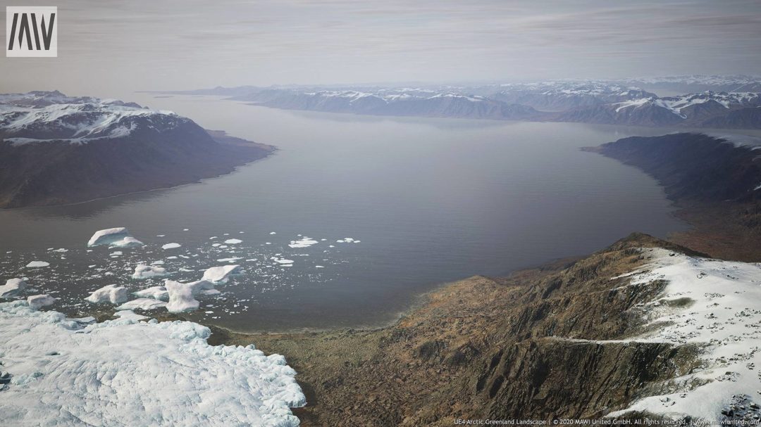 UE素材 北极格陵兰岛冰川山地河流景观3D模型 Arctic Greenland Landscape unrealengine_img_3