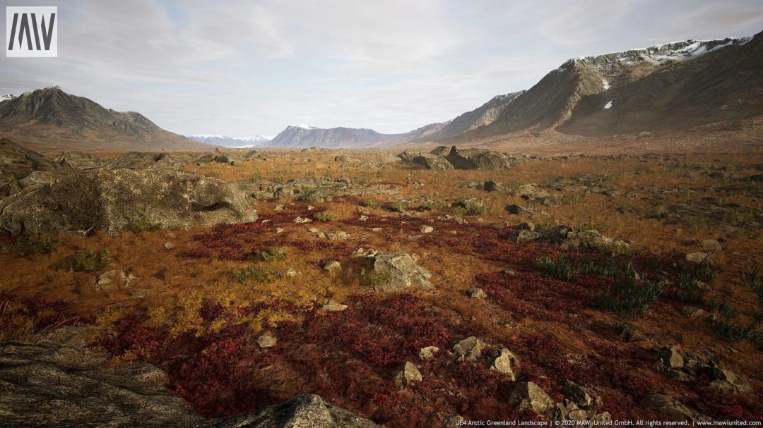 UE素材 北极格陵兰岛冰川山地河流景观3D模型 Arctic Greenland Landscape unrealengine_img_3