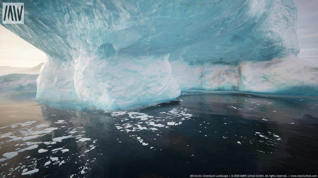 UE素材 北极格陵兰岛冰川山地河流景观3D模型 Arctic Greenland Landscape unrealengine_img_3