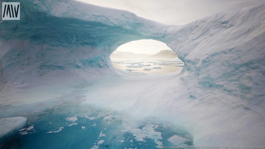 UE素材 北极格陵兰岛冰川山地河流景观3D模型 Arctic Greenland Landscape unrealengine_img_3