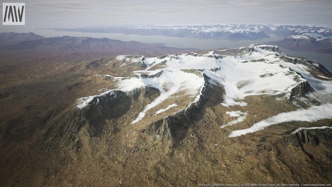 UE素材 北极格陵兰岛冰川山地河流景观3D模型 Arctic Greenland Landscape unrealengine_img_3