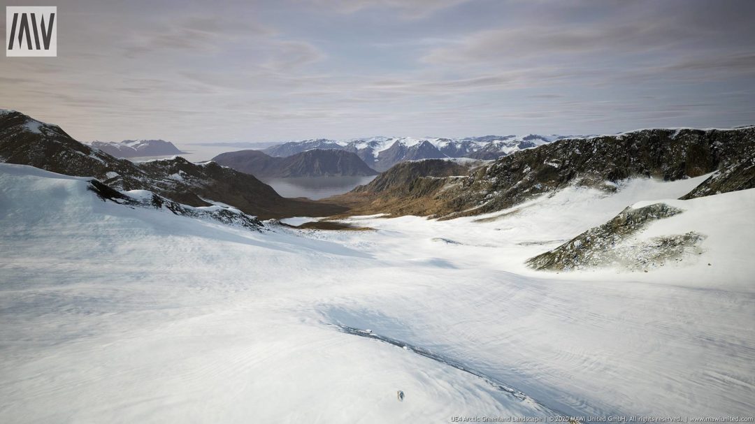 UE素材 北极格陵兰岛冰川山地河流景观3D模型 Arctic Greenland Landscape unrealengine_img_3