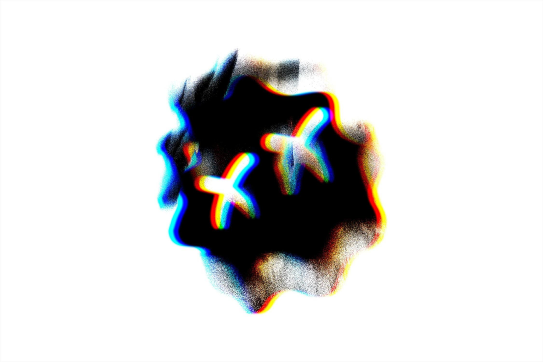 未来派故障扭曲变形失真噪点模糊标题LOGO设计PS特效样机模板 Distortion Mess Text Effect - —