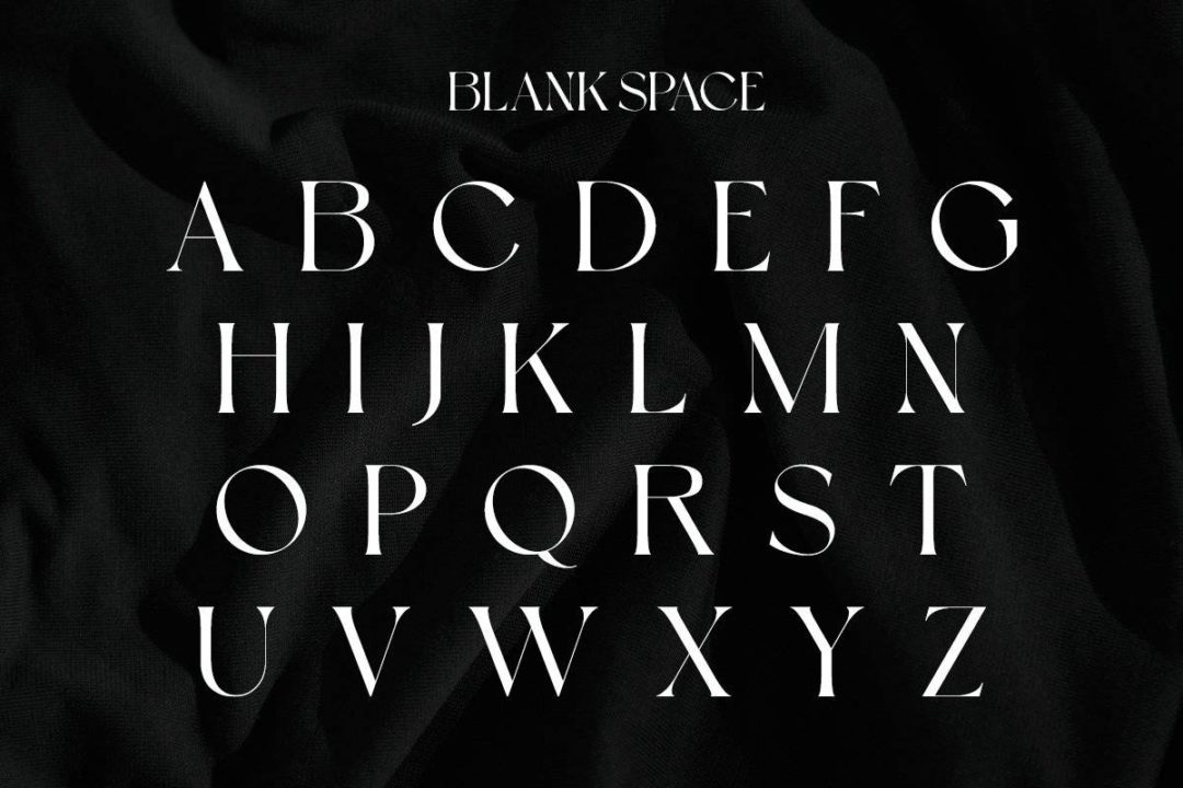 复古气泡涂鸦杂志海报标题LOGO设计PS英文字体安装包 Blank Space | Modern Display_img_3