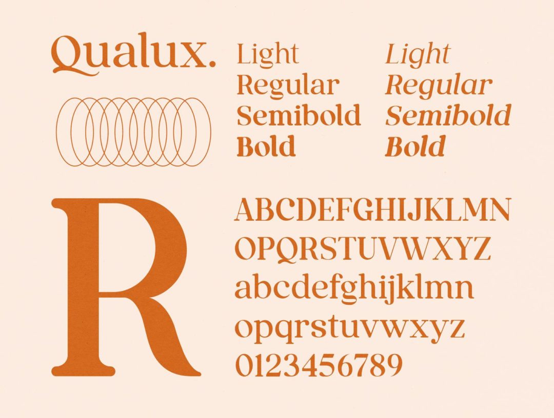 复古奢华杂志海报标题品牌徽标LOGO设计PS衬线英文字体安装包 Qualux Fonts Family_img_3