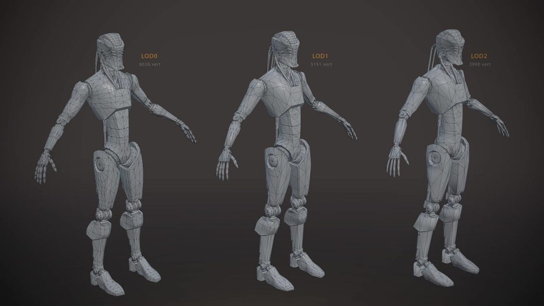 UE模型 未来科幻智能机器人3D模型设计素材 Unrealengine Android Robot_img_3