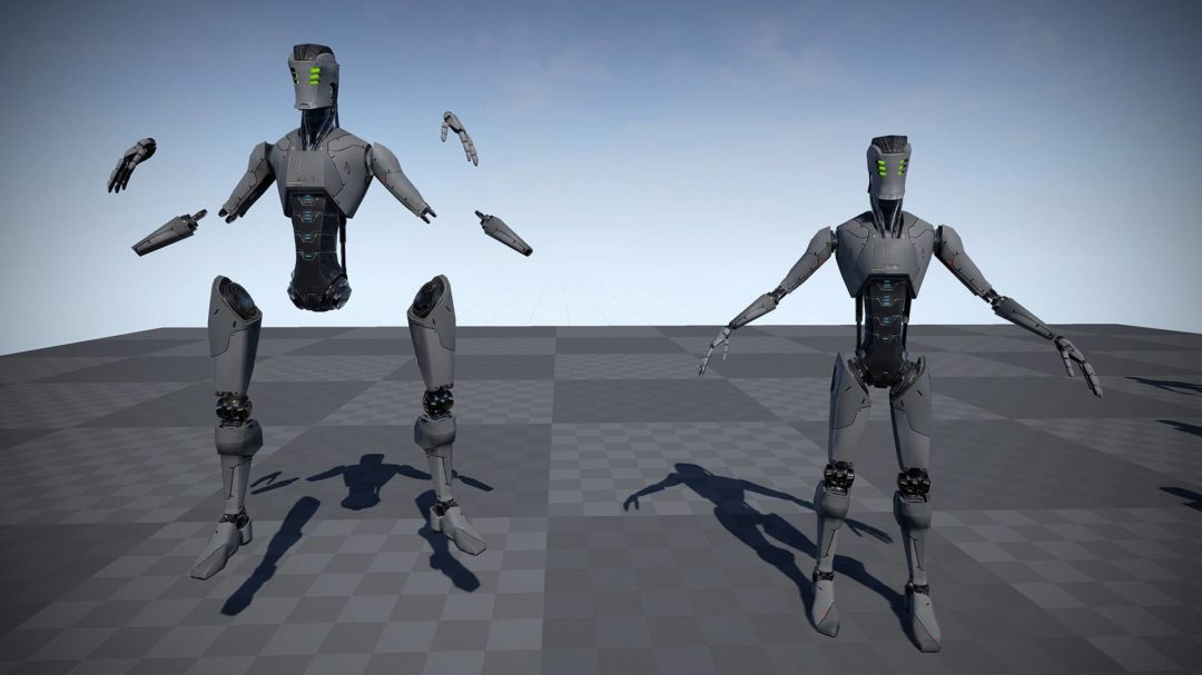 UE模型 未来科幻智能机器人3D模型设计素材 Unrealengine Android Robot_img_3