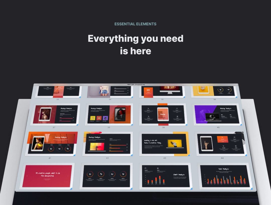 60+创意独特公司业务报表项目策划图文排版设计PPT&Keynote模板 FIREBIRD - Creative & Multipurpose Presentation Template_img_3