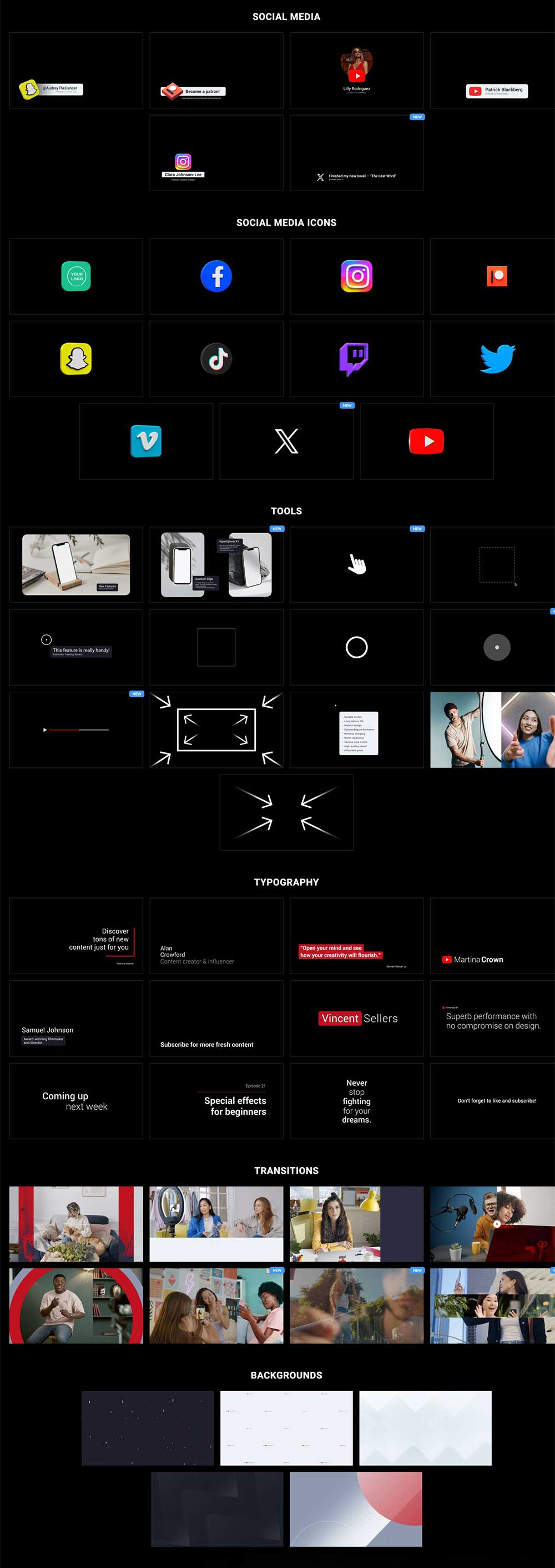 Fcpx插件 84组品牌推广社交媒体片尾头像点赞订阅关注分享图形动画 MotionVFX – mTuber 3_img_2