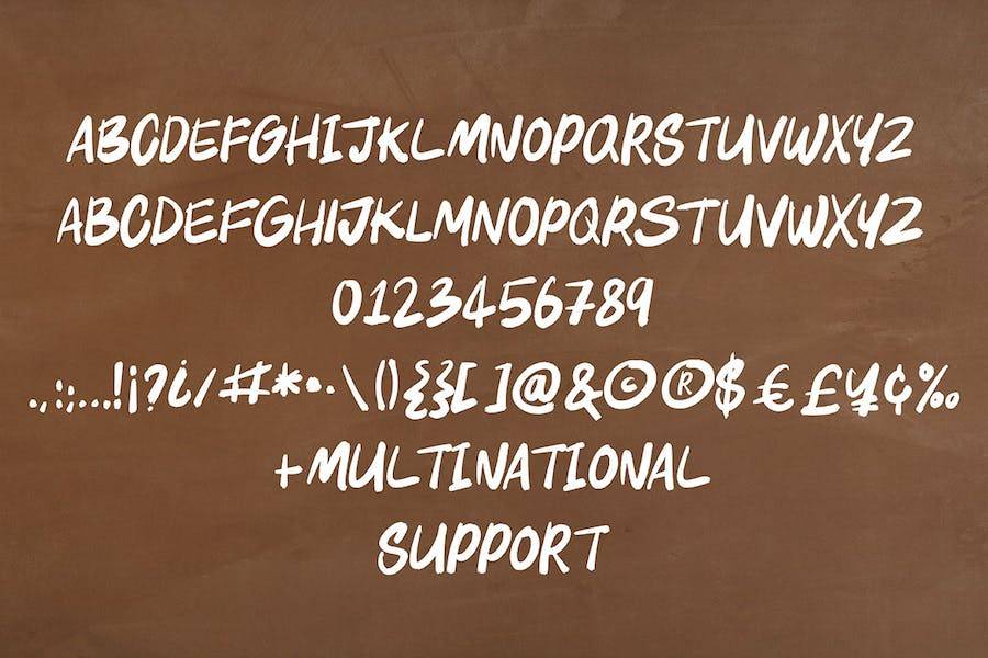 都市风街头涂鸦手绘手写杂志海报标题设计PS英文字体安装包 Fast Pass Casual Marker Font_img_3