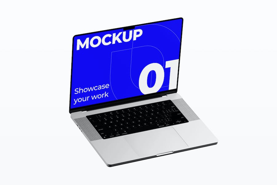 5款时尚苹果笔记本电脑MacBook Pro屏幕演示贴图样机PSD模版 Macbook Pro Mockup_img_3