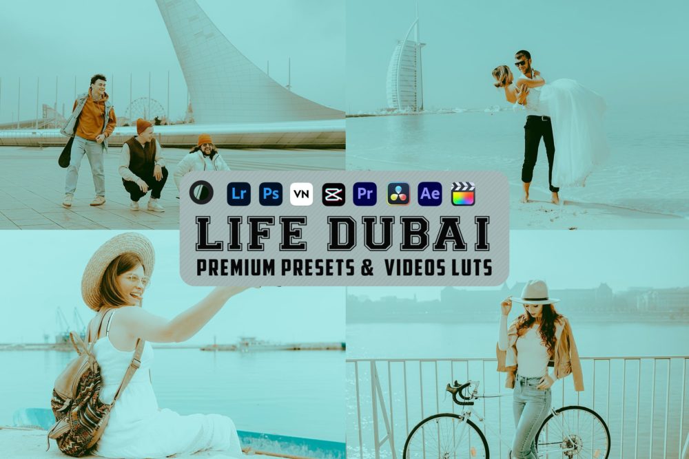 时尚怀旧电影旅行博主摄影照片调色LR预设包 Life Dubai Luts Videos Presets Mobile Desktop_img_2