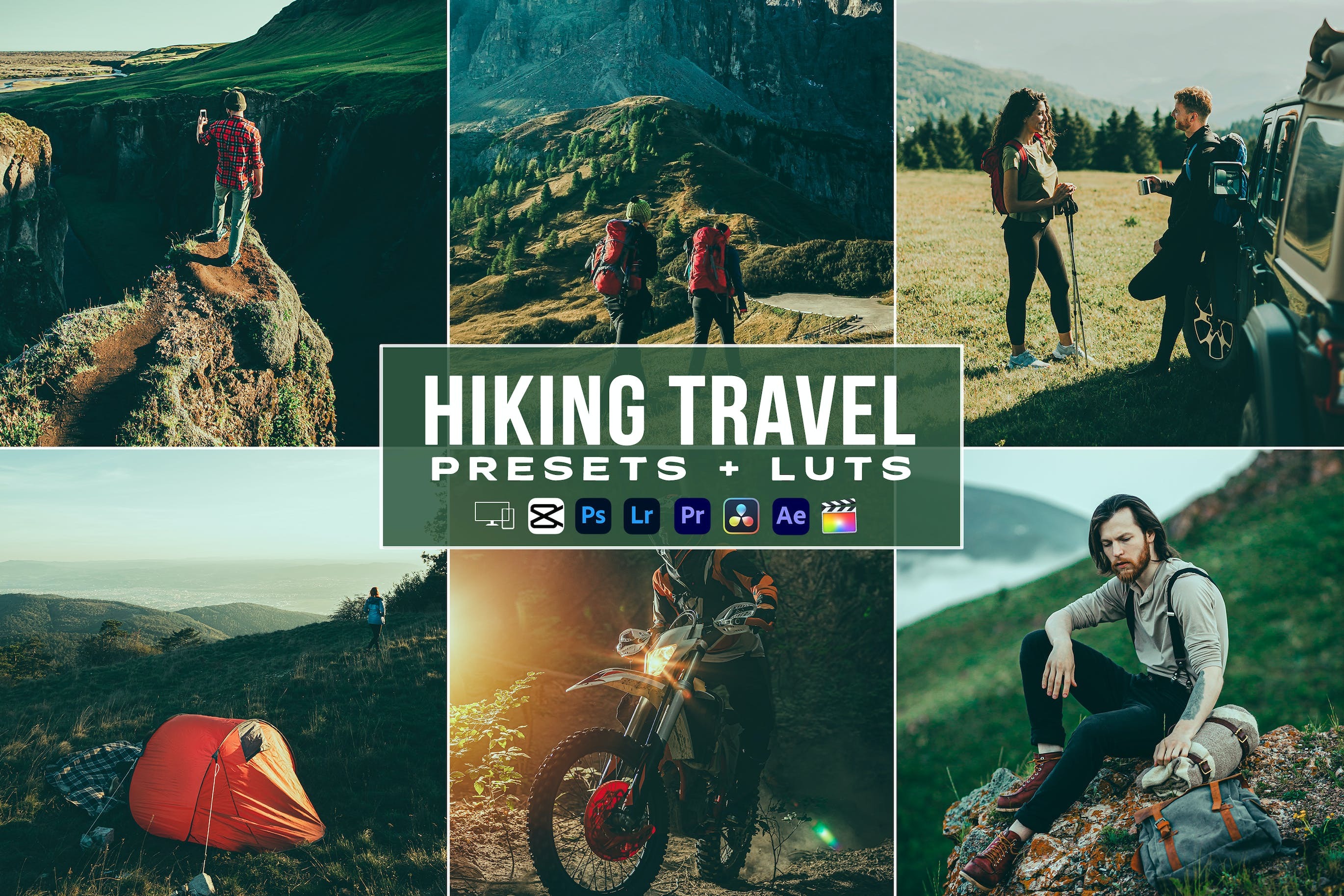 户外博主旅行艺术摄影照片调色LR预设 Hiking Travel Video Luts Presets Mobile Desctop - —