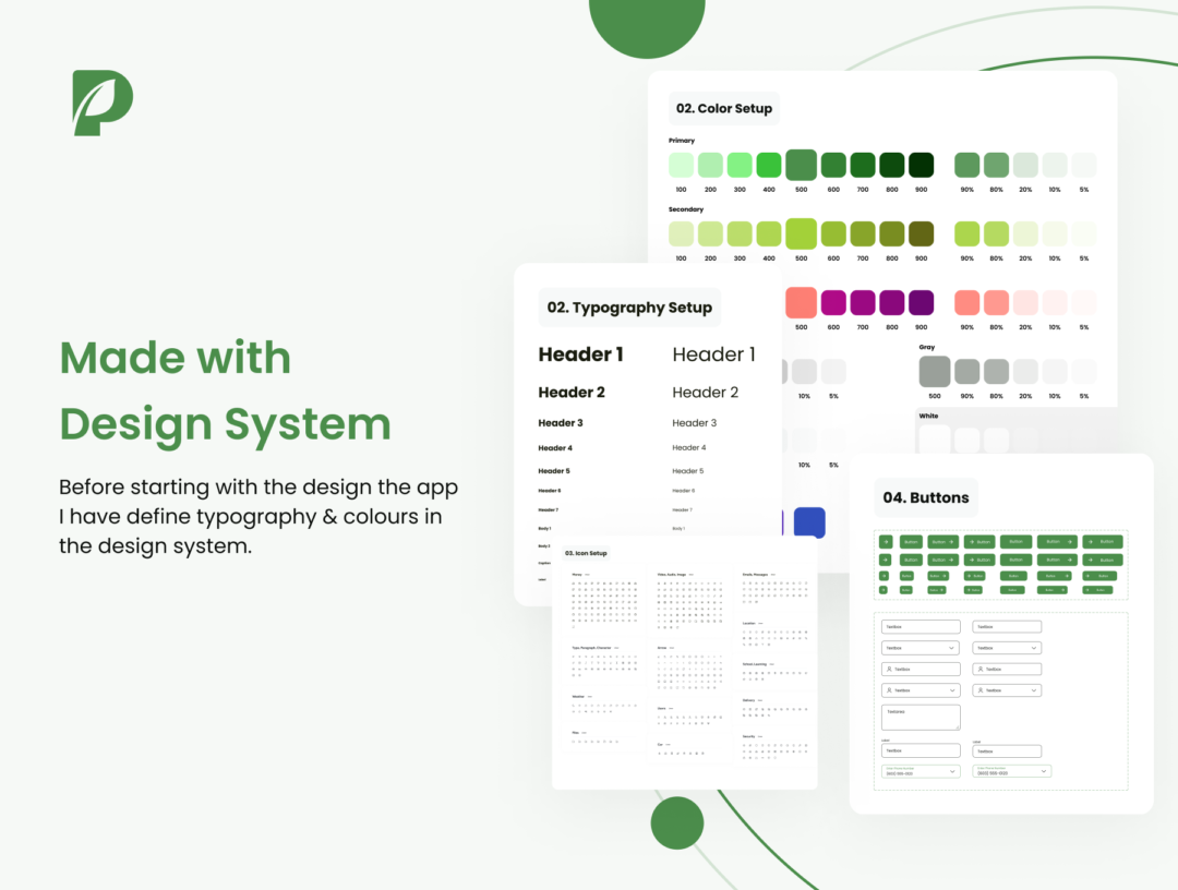 35+屏绿色植物花卉在线购买交易商城APP界面设计Figma模板套件 Plant App UI Kit_img_3