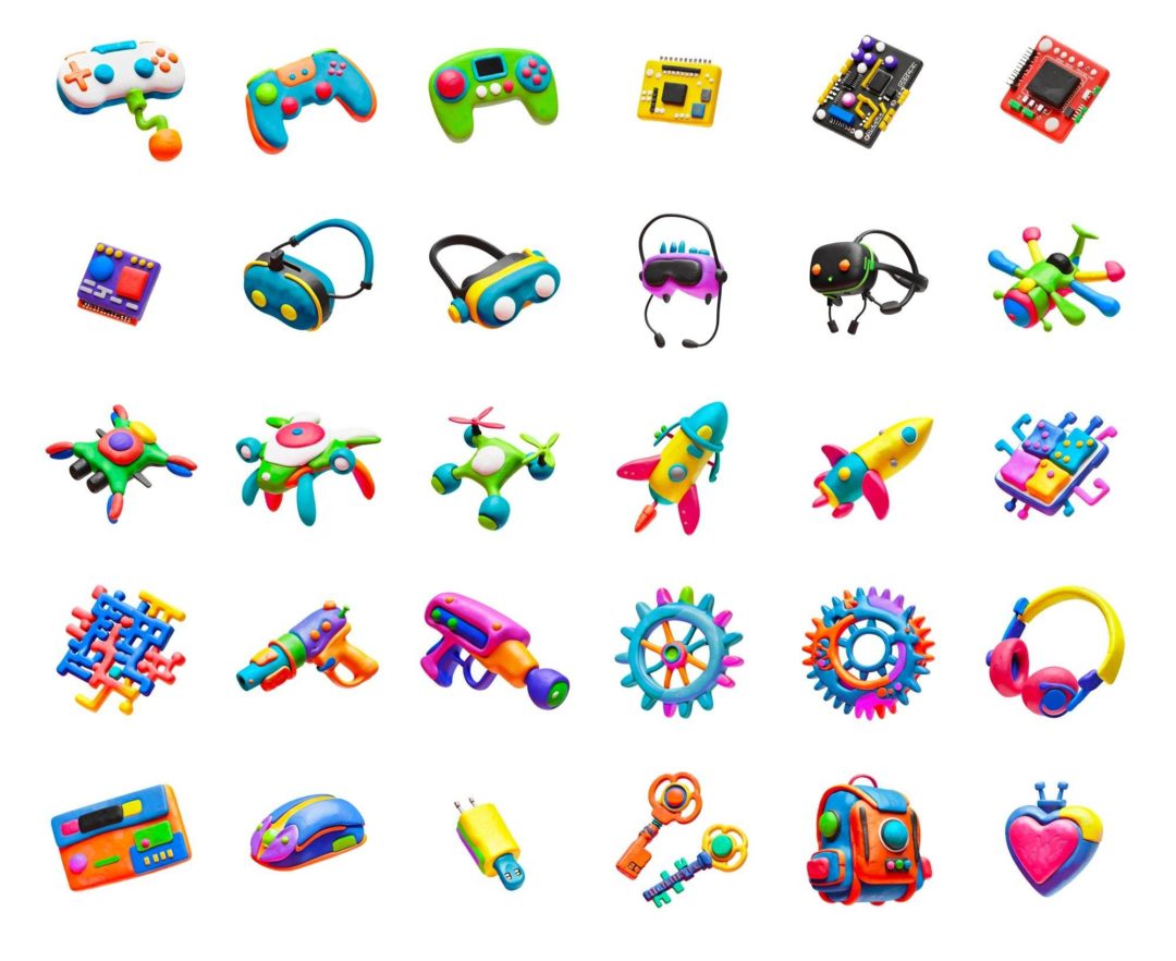 90款卡通创意AI智能机器人学习游戏机3D图标Icons设计素材合集 Plop! 3D Icons Pack_img_3