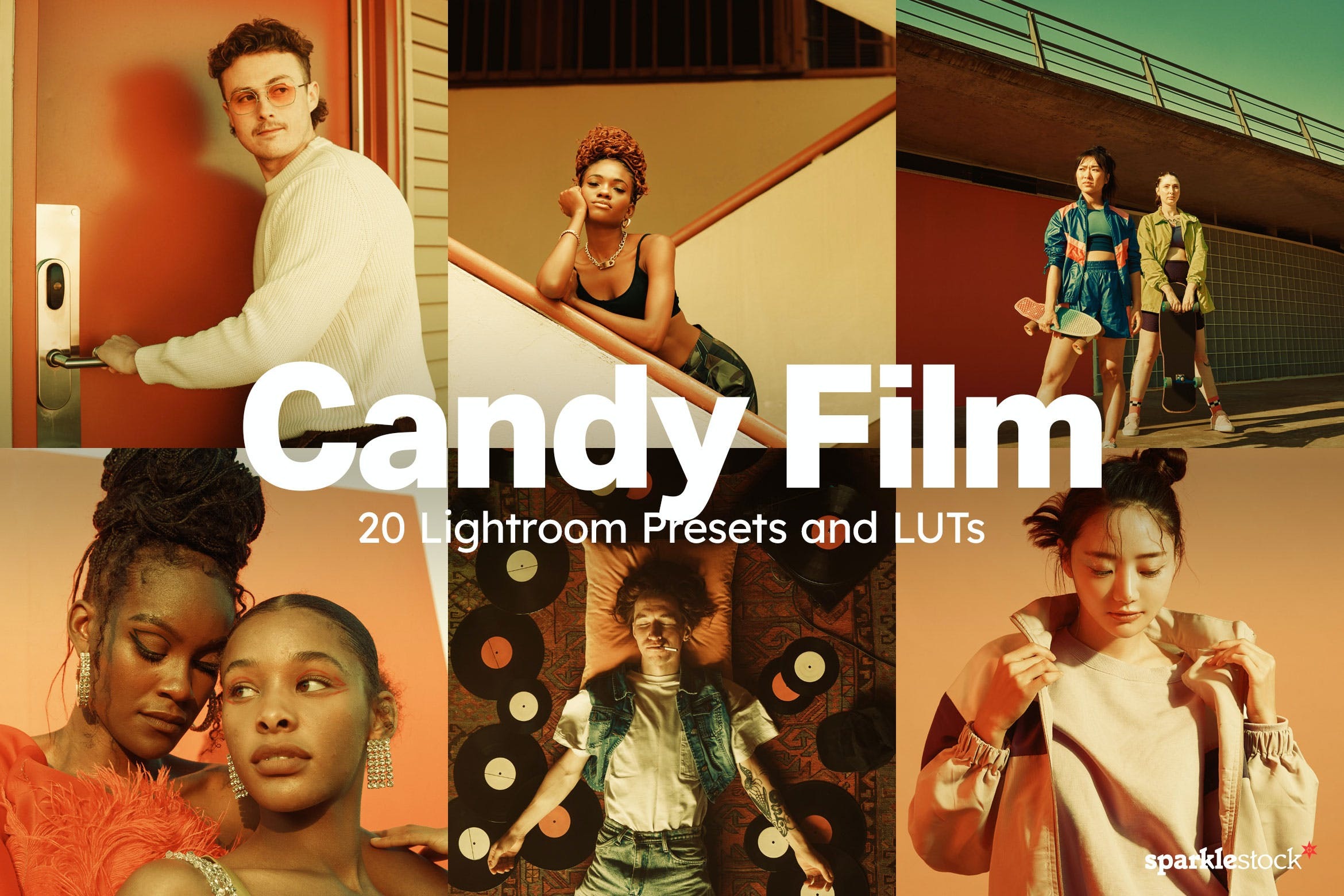 20组复古怀旧博主摄影照片调色LR预设包 20 Candy Film Lightroom Presets and LUTs_img_2