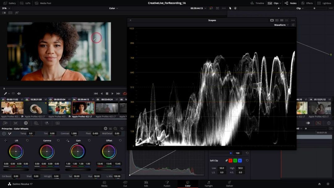 专业达芬奇颜色分级调色色彩校正视频教程 CreativeLive – Color Correction in DaVinci Resolve_img_3