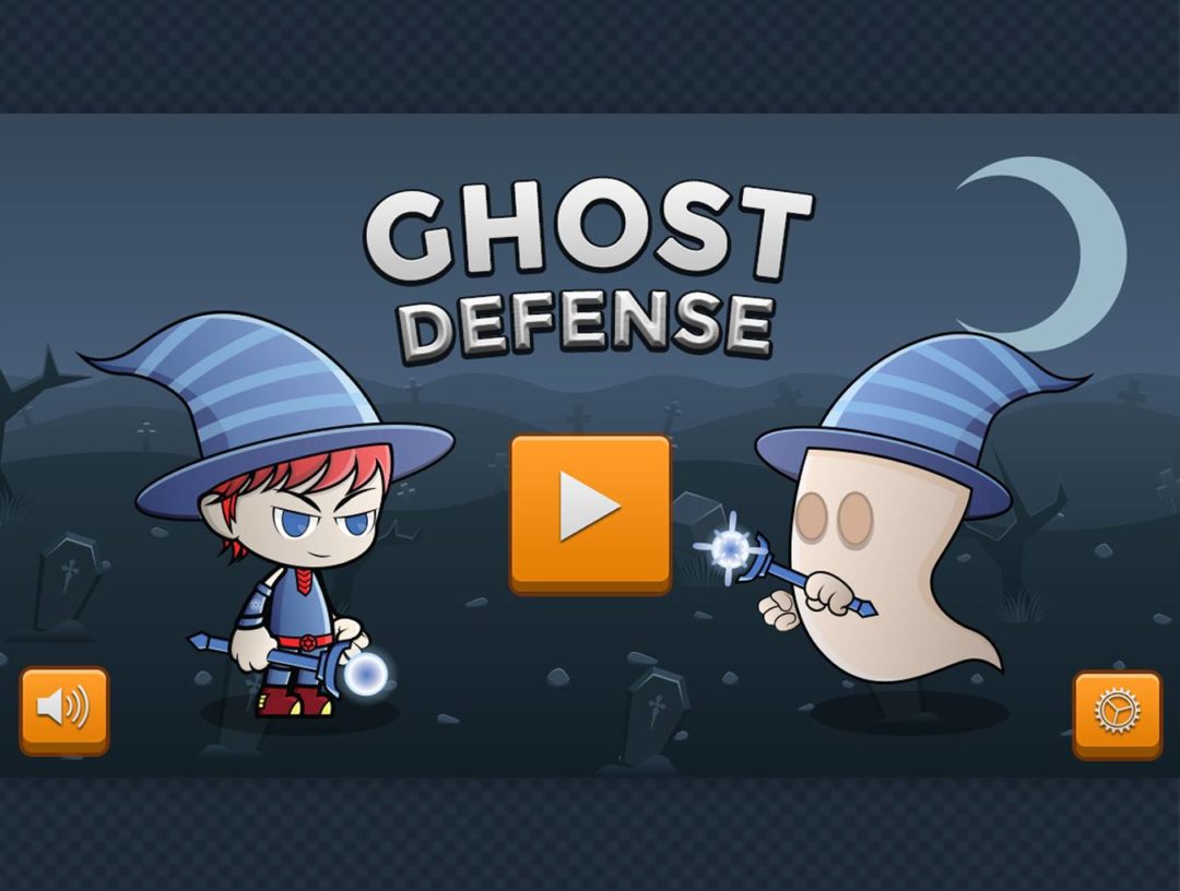 创意幽灵防御英雄主题游戏用户界面设计背景图片素材套装 Ghost Defense Game Kit_img_3