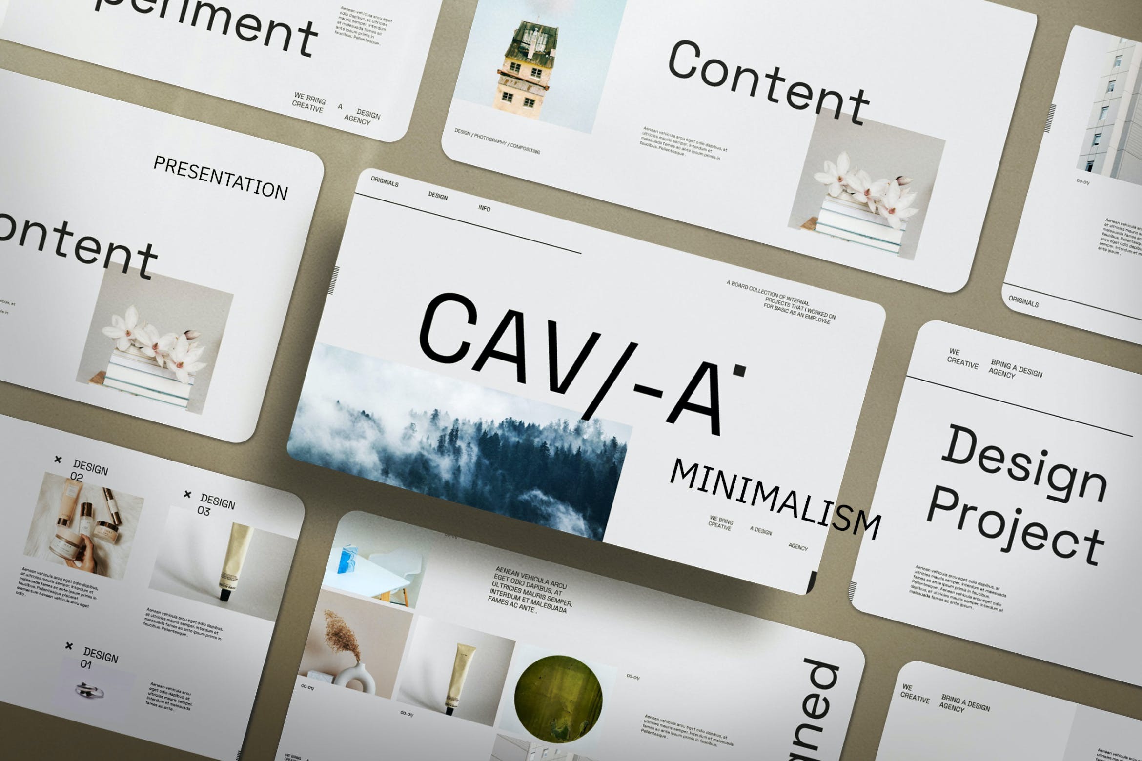 现代创意简约品牌宣传营销策划幻灯片PPT模板 Cava Presentation Powerpoint_img_2