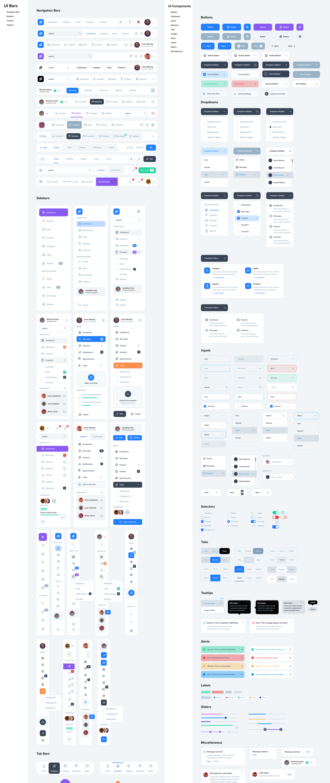 500+款APP&网站WEB界面设计卡片UI套件素材包 Modular - UI Styleguide & Composer_img_3