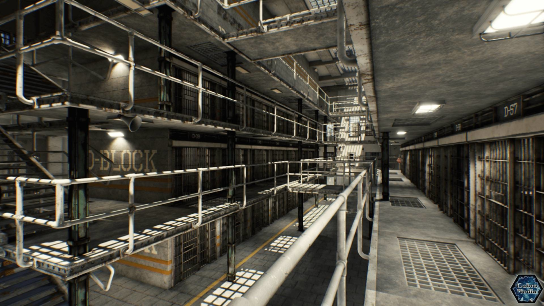 模块化做旧监狱牢房警卫室UE场景模型 Unrealengine Modular Prison Pack_img_3