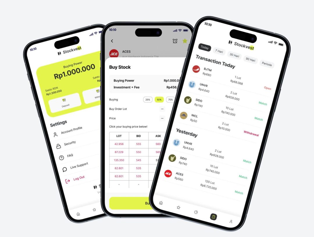 30+屏时尚金融理财股票买卖软件APP界面设计Figma模板套件 Stockvest - Stock App Mobile UI Kit_img_3