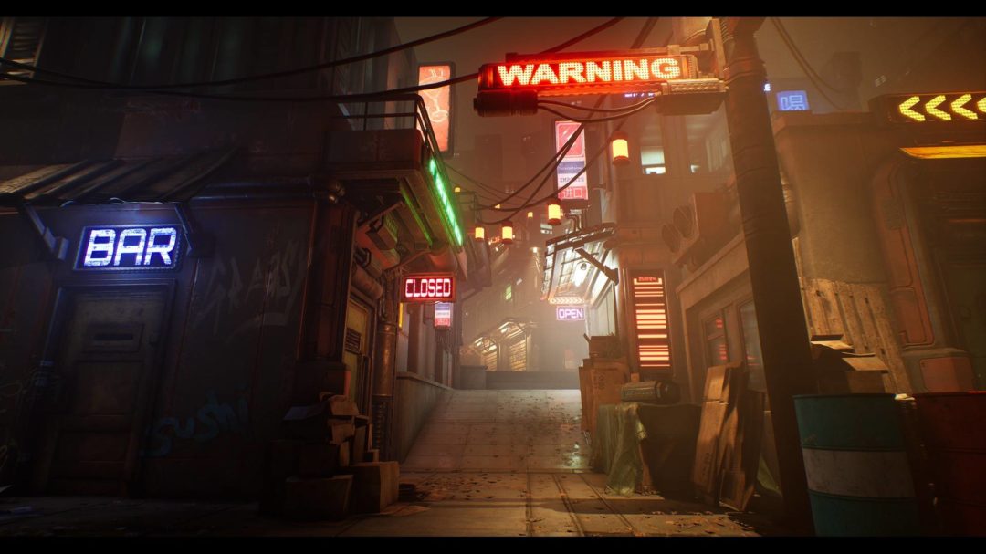 未来科幻赛博朋克模块化城市街道小巷UE场景模型 Unrealengine Modular CyberPunk City Asset Pack_img_3