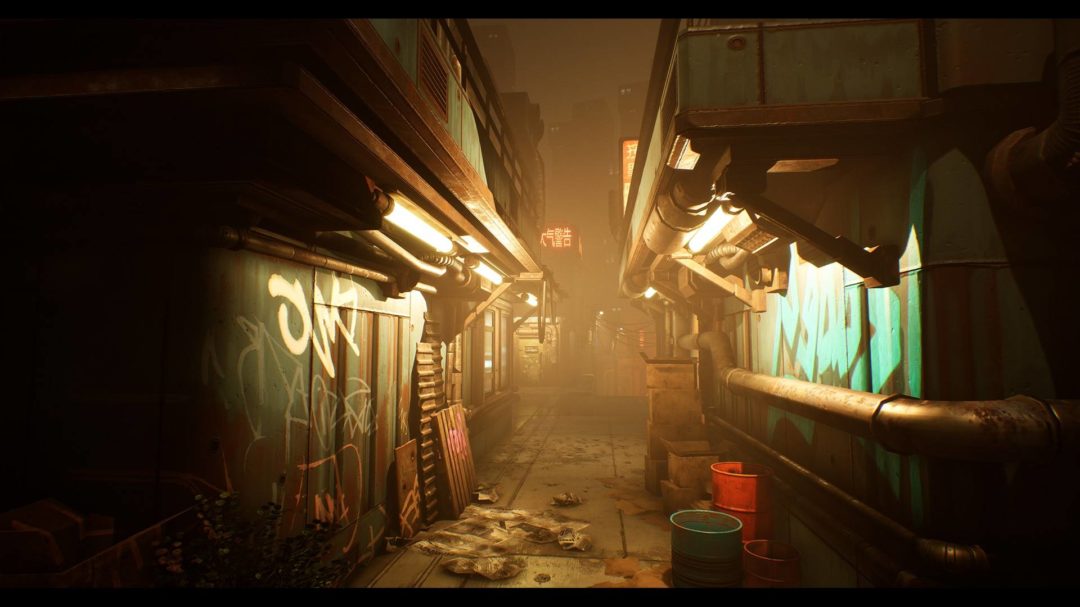 未来科幻赛博朋克模块化城市街道小巷UE场景模型 Unrealengine Modular CyberPunk City Asset Pack_img_3