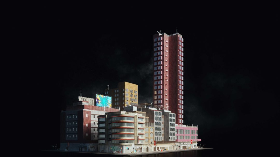 香港城市现代化楼房建筑3D模型资产预设C4D/MAX/FBX/OBJ/Maya/Blender/UE等 Kitbash3D - Hong Kong_img_3