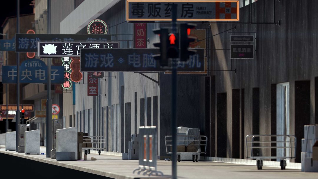 香港城市现代化楼房建筑3D模型资产预设C4D/MAX/FBX/OBJ/Maya/Blender/UE等 Kitbash3D - Hong Kong_img_3