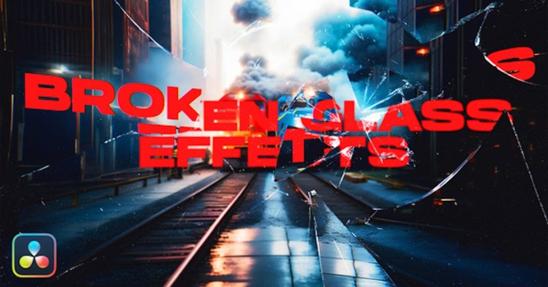 达芬奇素材 15组玻璃破碎视频转场特效包 Broken Glass Effects VOL. 2 DaVinci Resolve_img_3