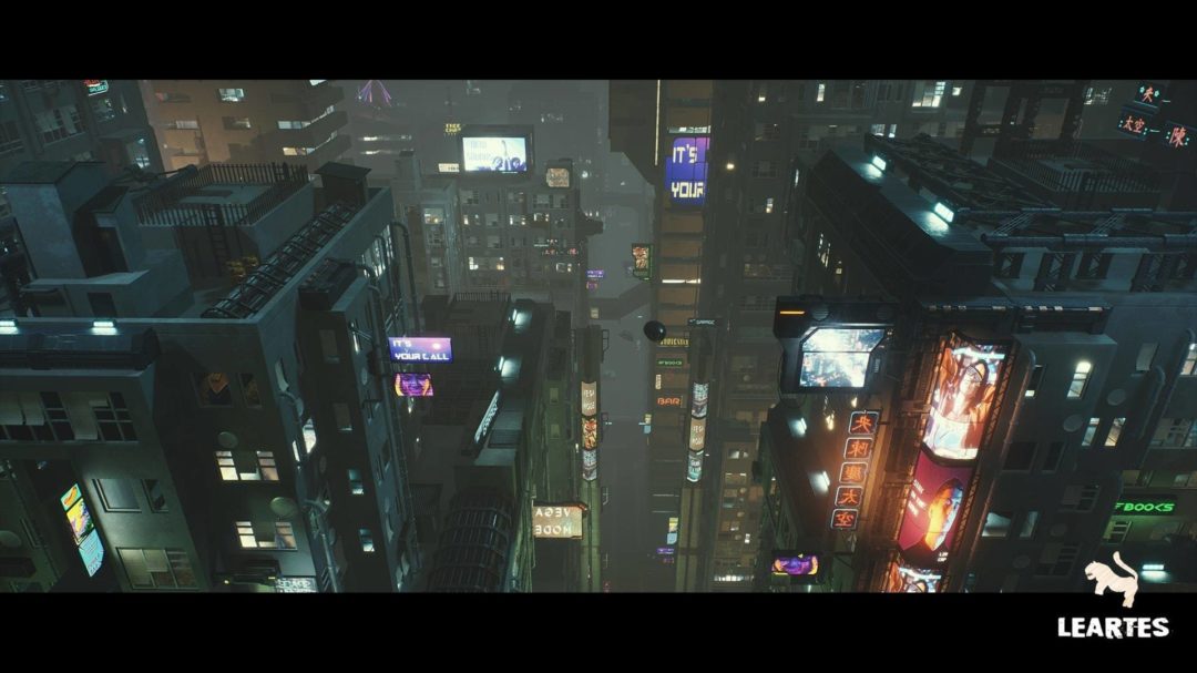 UE模型 科幻赛博朋克街道楼房建筑公共设施环境3D模型 Unrealengine Cyberpunk Environment Megapack (Modular with Interiors )_img_3