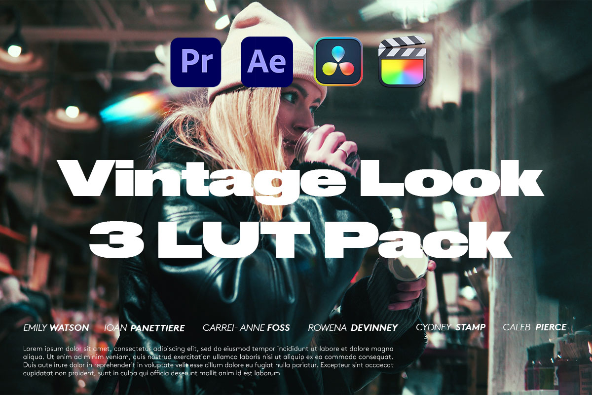 LUTs 13组复古电影美学视频颜色分级调色 Daniel Shiffer – Vintage Look 3 LUT Pack (13 LUTs)_img_2