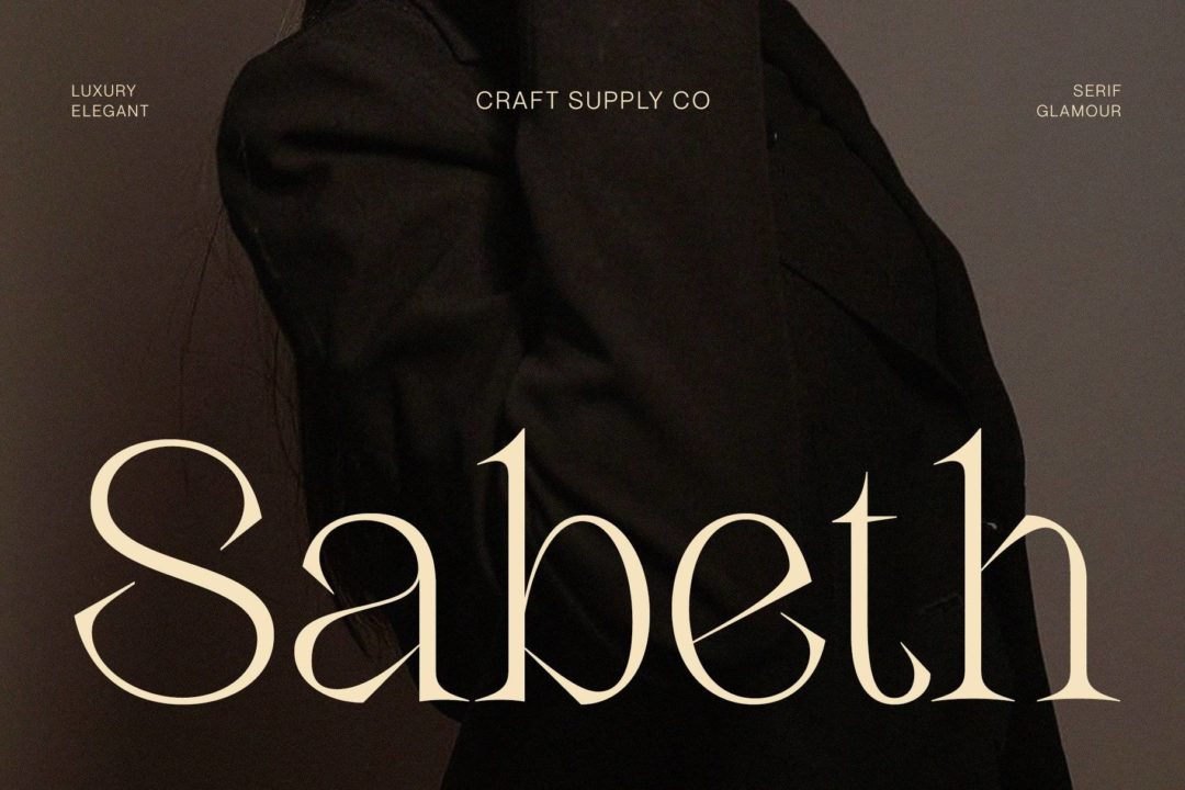 优雅女性化奢华贺卡包装品牌LOGO设计PSAI衬线英文字体 Sabeth - Elegant Typeface_img_3