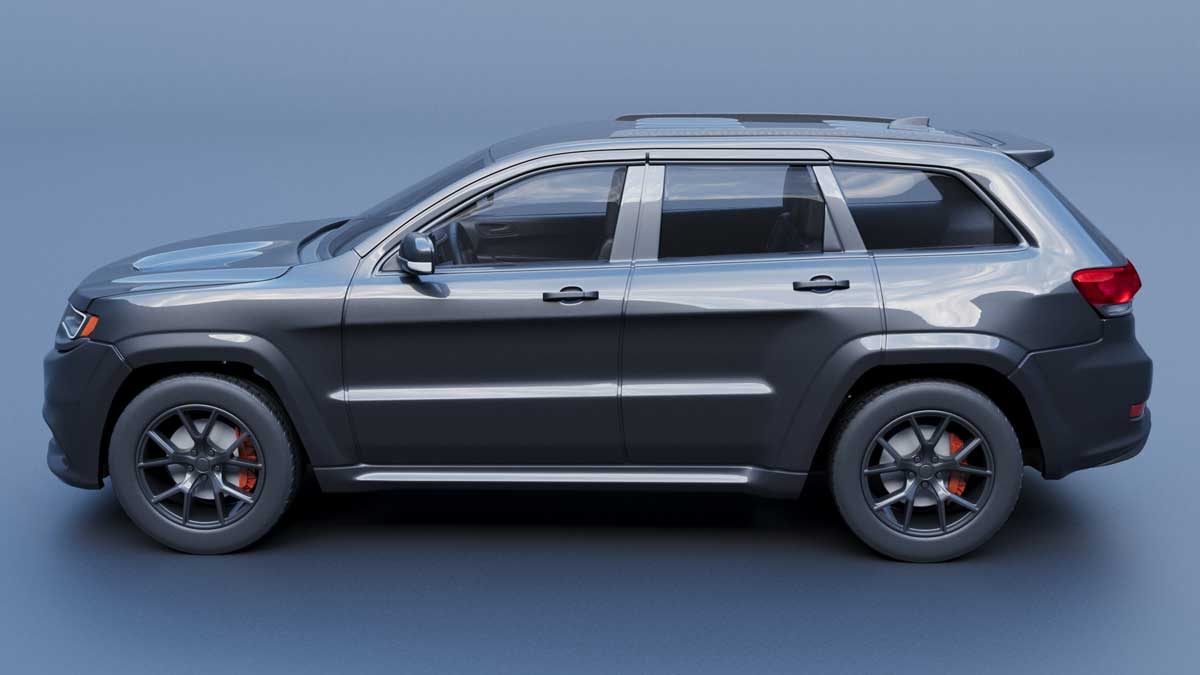 吉普Jeep大切诺基越野车SUV汽车3D模型设计素材 Jeep Grand Cherokee Trackhawk – 3D Print Model_img_2