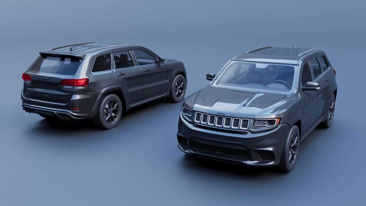 吉普Jeep大切诺基越野车SUV汽车3D模型设计素材 Jeep Grand Cherokee Trackhawk – 3D Print Model_img_2