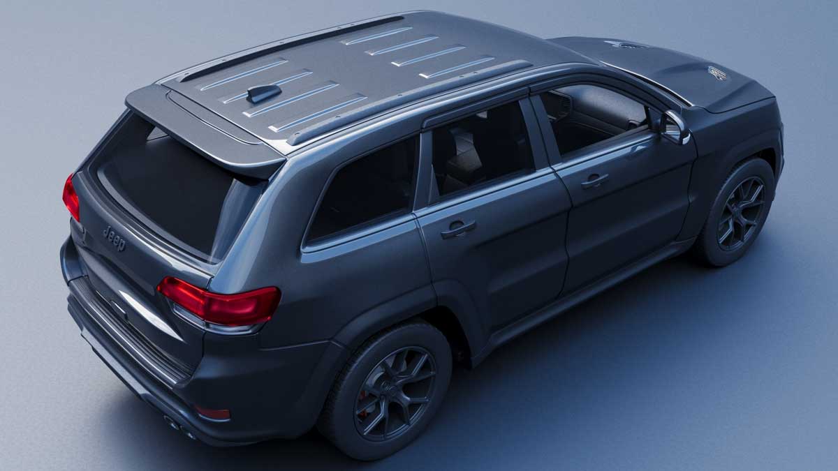 吉普Jeep大切诺基越野车SUV汽车3D模型设计素材 Jeep Grand Cherokee Trackhawk – 3D Print Model_img_2