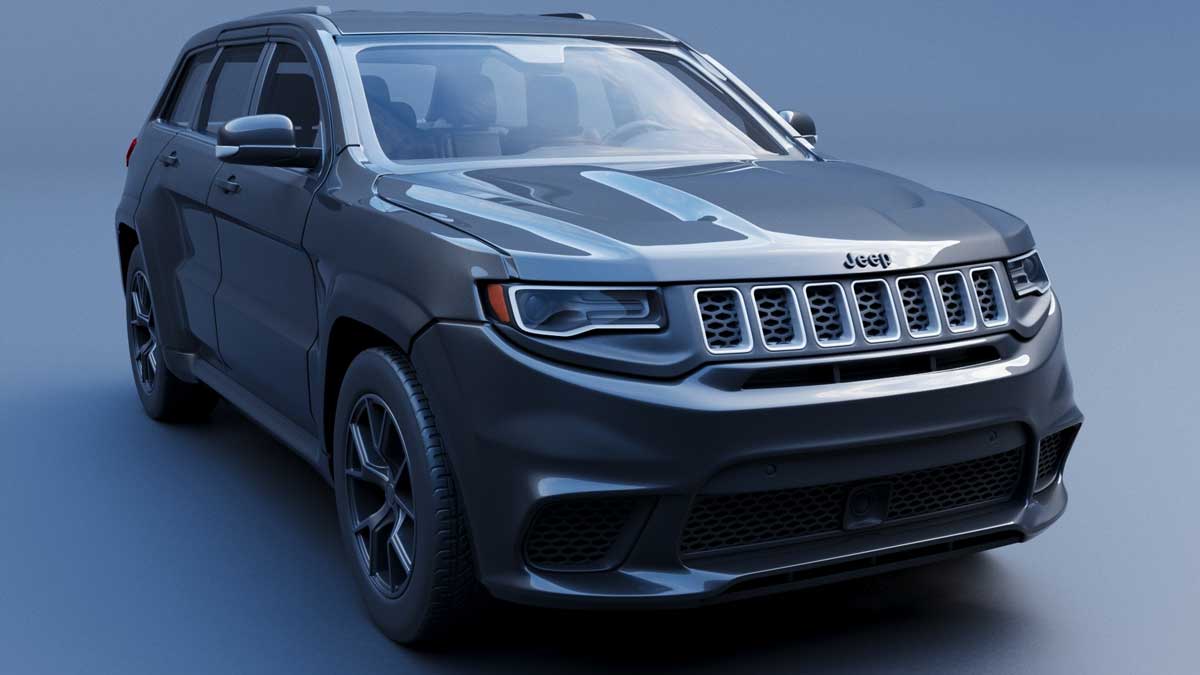 吉普Jeep大切诺基越野车SUV汽车3D模型设计素材 Jeep Grand Cherokee Trackhawk – 3D Print Model_img_2