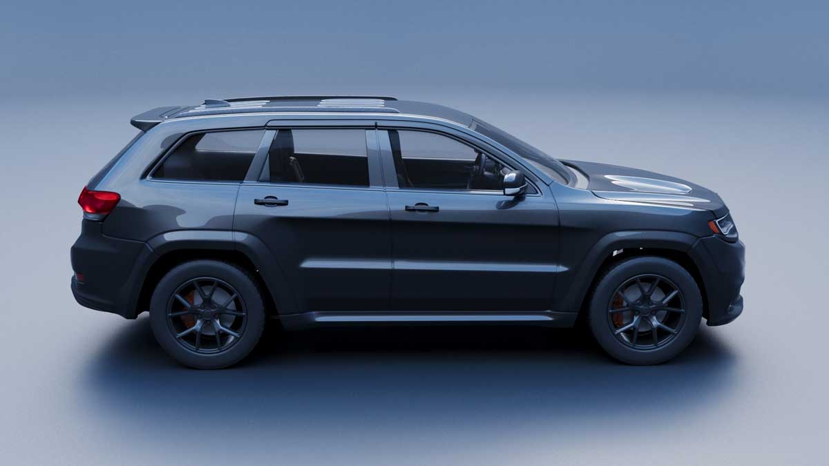 吉普Jeep大切诺基越野车SUV汽车3D模型设计素材 Jeep Grand Cherokee Trackhawk – 3D Print Model_img_2