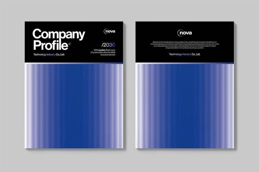 现代时尚企业年度报告宣传画册图文排版设计INDD模板素材 Company Profile Brochure Template_img_3